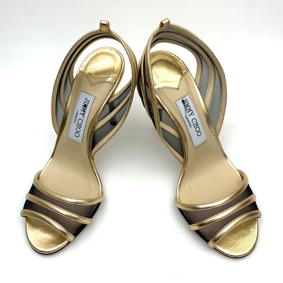 JIMMY CHOO Betty Illusion Sandal sz 8 - Picture 3 of 14